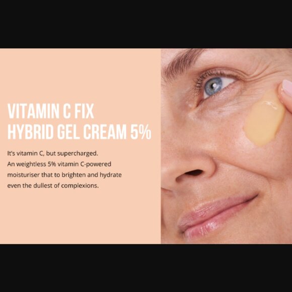 🔥3/$30 NEW NIP + FAB Vitamin C Fix Hybrid Gel Cream 5% Deluxe Travel Size 15mL - Picture 8 of 9